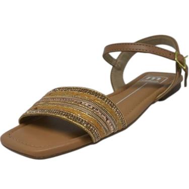 Imagem de Sandalia Feminina Rasteira Conforto Moderna Moleca