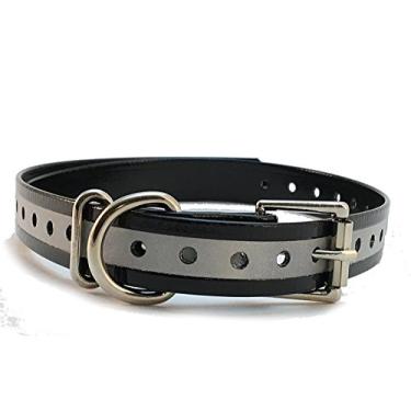 Imagem de Fivela de substituição reflexiva para cães Treinamento de choque e colar de TPU 3/4" X 28". Compatível com Garmin Dogtra SportDog Petsafe Petrainer PetTech e a maioria dos sistemas de treinamento e cercas.