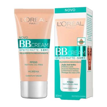 Imagem de Base bb Cream L'Oréal Efeito Matte 5 em 1 Morena FPS50