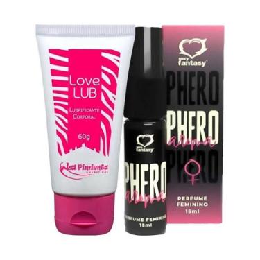 Imagem de Kit Perfume Feromonio e Love Lub Lubrificante Intimo Neutro - Sexy Fan
