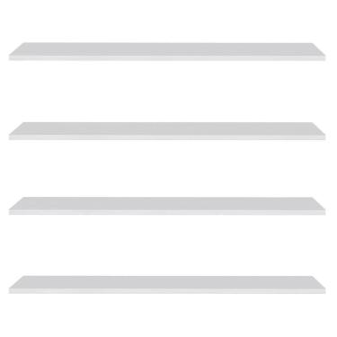 Imagem de Prateleira Flutuante Para Lavanderia Kit 4 Suporte Invisível 68cm Yara Branco - Lumil