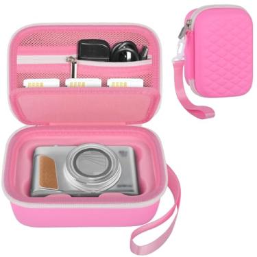 Imagem de GWCASE Estojo Para Câmera Canon Powershot G7X Mark Ii/Iii/Sx740 Hs/Sx720 Hs, Bolsa Fofa Com Bolso De Malha E Divisórias Cartões Sd Outros Acessórios, Pronto Viagem, Rosa (Somente Estojo)
