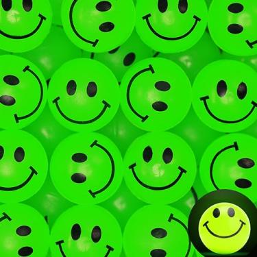 Imagem de Entervending Bolas Infláveis Para Crianças - 1" Brilham No Escuro, Rosto Sorridente, 48 Peças, Borracha A Granel, Máquina De Venda Automática, Brinquedos, Lembrancinhas Festa, Presentes Sacolas Gulo