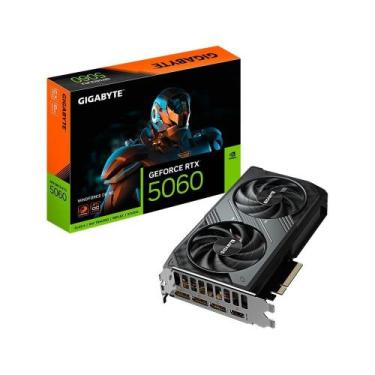 Imagem de Placa de Vídeo Gigabyte RTX 5060 WINDFORCE OC 8G NVIDIA GeForce, 8GB G