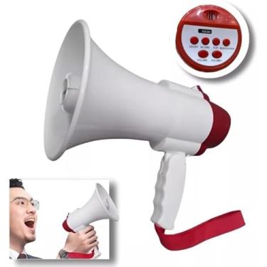 Imagem de MEGAFONE COM MICROFONE SIRENE USB SD GRAVADOR LED 30W PROFISSIONAL MP3 RECARREGAVEL