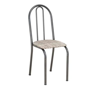 Imagem de Kit Com 2 Cadeiras América 050 Base Cromo Preto Para Cozinha