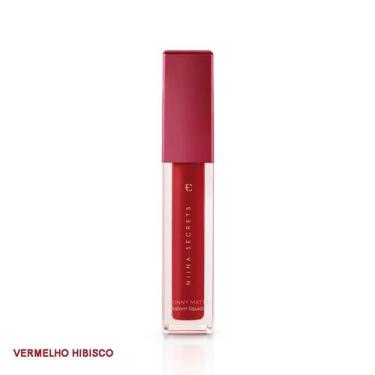 Imagem de Batom Liquido Matte Skinny Niina Secrets, Vermelho Hibisco