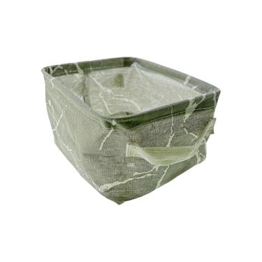 Imagem de Cesto Organizador Em Tecido Multiuso Infantil Cesta Organizadora Brinquedos Decorativa (Cinza)