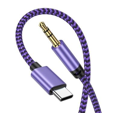 Imagem de Cabo auxiliar para carro iPhone 16 Pro Max, cabo auxiliar USB-C para conector de 3,5 mm, cabo auxiliar tipo C para carro, iPhone 16 Pro Max/16 Plus/16 Pro/16e/16/15, Samsung Galaxy S25 Ultra/S24 FE