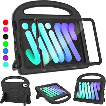 Imagem de Capa para iPad Mini 6 para crianças (8,3 polegadas, versão 2021), Lainergie leve, à prova de choque, à prova de impacto, protetor de tela integrado com alça para iPad Mini 6ª geração 8,3 polegadas -