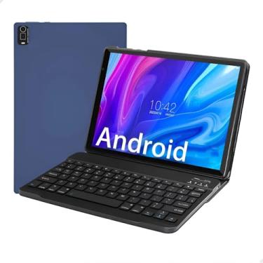 Imagem de Tablet Android 10.1” com 128GB + Capa com Teclado Magnético, Mouse – Wi-Fi, 4G, Câmera Dupla, Bateria 6000mAh – Kit Completo para Estudo e Trabalho