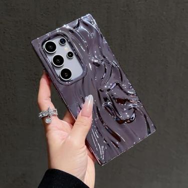 Imagem de Capa de telefone 3D Wrinkles para Samsung Galaxy S25 S24 S23 FE Plus Fashion Capa de silicone macio galvanizada à prova de choque, 3, para Galaxy S25Plus