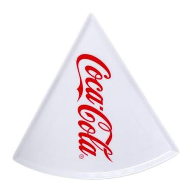 Imagem de Prato Plastico Coca-Cola P/ Pizza Branco 22Cm - WESTERN