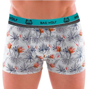 Imagem de Kit de 5 cuecas boxer microfibra premium - bad wolf, GG