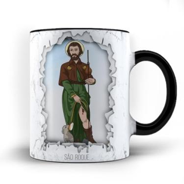 Imagem de Caneca xicara Fé Católica São Roque 25 (Branca)