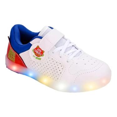 Imagem de Tênis Kidy Gato Galáctico Bebê Modelo 1844 (Branco/azul 18440010003, BR, Criança de 9 a 12 anos, Numérico, 32)