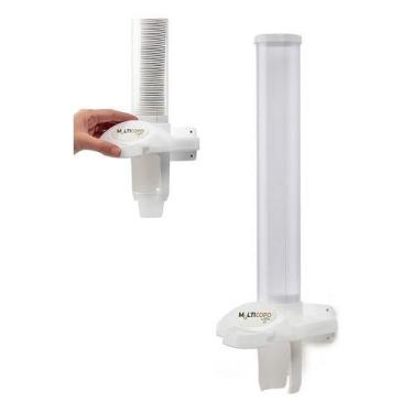 Imagem de Dispenser Poupador De Copo Descartável Café 50ml Nobre Branco