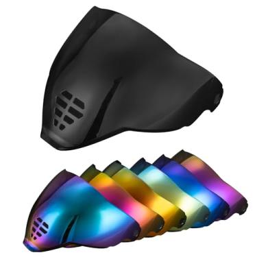 Imagem de PSLER Viseira Ic-06 - Icon Airflite Face Shield Para Capacete De Motocicleta, Acessórios Reposição Ic-06, Preto Escuro