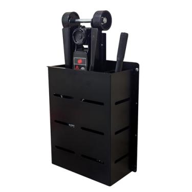 Imagem de RIMLUFE Estabilizador de bolsa de suporte para tomada de chão, suporte hidráulico para carro, suporte de armazenamento fechado, torre, trailer, loja de garagem, organizador de acessórios (sem