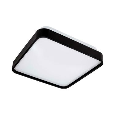 Imagem de Plafon Quadrado Sobrepor Led Space Preto Moderno 24W Bivolt