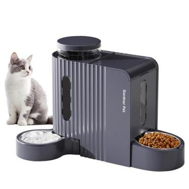Imagem de Alimentador automático de alimentos para gatos por gravidade e dispens