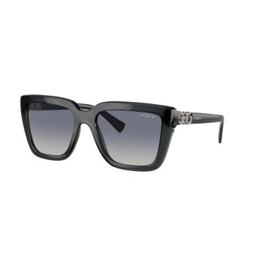 Imagem de Óculos de Sol Vogue Eyewear 0VO5575SB 31324L Tam 55 / Cinza - Lentes Azul Gradiente