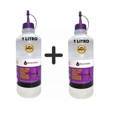 Imagem de silicone Lubrificantes 1 Litro Esteira Ergométrica 2 unidade - SILICON