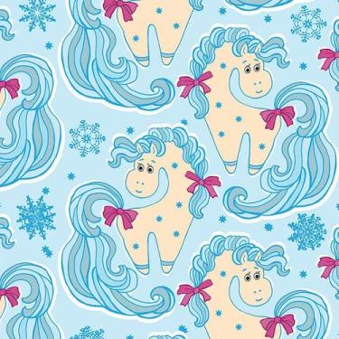 Imagem de Papel de Parede Adesivo Infantil Unicórnios - 122 - Multimpressão