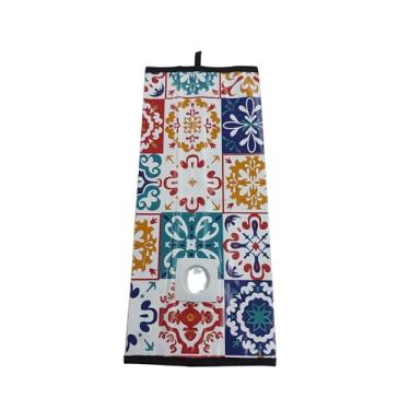 Imagem de Puxa Saco Organizador Porta Sacolas Plásticas Cozinha Preto, colorido, temas divertidos, estampados (Azulejo)