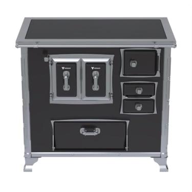 Imagem de Fogão a Lenha GII N 2 Gab Sec Xviii Premium Preto Saida Esquerda