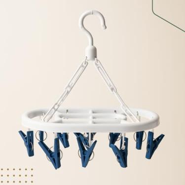 Imagem de Varal De Calcinha Com 16 Prendedor De Roupa Ideal Para Espaços Pequenos Roupas Intimas Delicadas Bebes