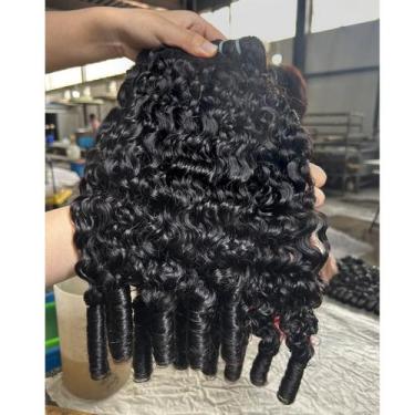 Imagem de Pacotes de cabelo VipBeauty Burmese Curly Human Hair 16-30cm
