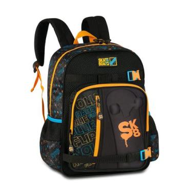 Imagem de Mochila Skate Escolar Bolsa Meninos com Estampa 3D Premium - Clio