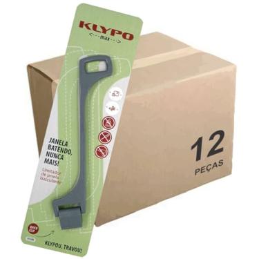 Imagem de NOVO KLYPO MAX Limitador da Abertura de Janelas Basculantes 18 cm Cx. 12 peças (Cinza)