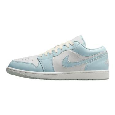 Imagem de Tênis masculino Air Jordan 1 Low SE (HJ5999-400, azul glacial/branco cúpula/goiaba/vidro marinho), Azul glacial/branco cúpula/goiaba/vidro marinho, 39