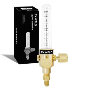 Imagem de Indicador de fluxo de nitrogênio RX WELD 1/4 SAE Flare 50PSI