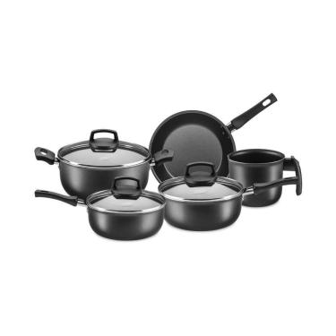 Imagem de Jogo De Panelas Mta Antiaderente Cristal Superflon 5 Peças