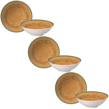 Imagem de Conjunto de 6 Bowls Mamão de Cerâmica 300ml - Alleanza