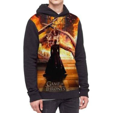 Imagem de Moletom Com Capuz Game Of Thrones Ref:196 - smoke, Preto, G