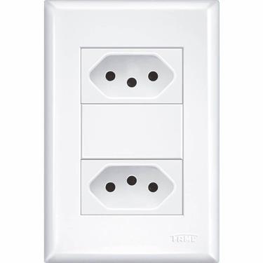 Imagem de Conjunto 2 Tomadas Evidence 2p+t 20a 250 Volts 2916 - 10229164 - Fame 2 Tomadas 2p+t 20a Evidence - 2916 - Fame