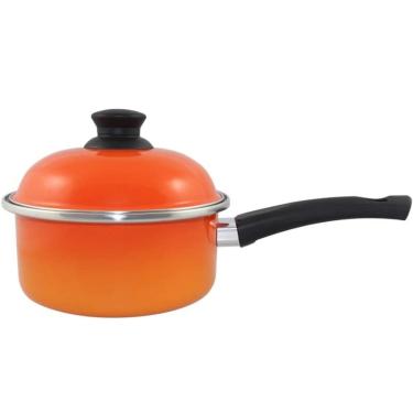 Imagem de Panela Esmaltada Ágata 1.3 litros Nr 18 Laranja - Ewel