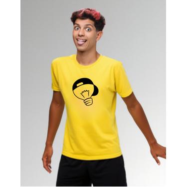 Imagem de Camiseta de Algodão Dos Rosa Amarela  Leozin