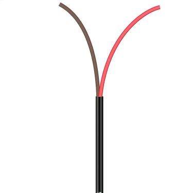 Imagem de Cabo Manga 2X22 AWG - sem Blindagem Preto - 50 Metros