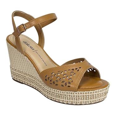 Imagem de Sandália Dakota Anabela Tramada Y9872 Caramelo