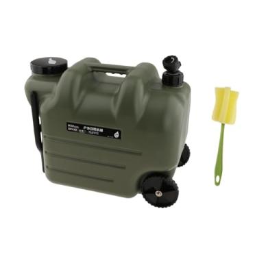 Imagem de oshhni Camping Water Jug ao ar livre viagens de balde de viagem com alça de água portador de água balde de armazenamento multiuso para dirigir, Verde