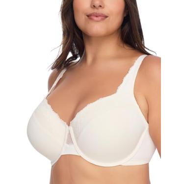 Imagem de Olga Sutiã feminino plus size Cloud 9 com aro de renda, Gardênia, 44C