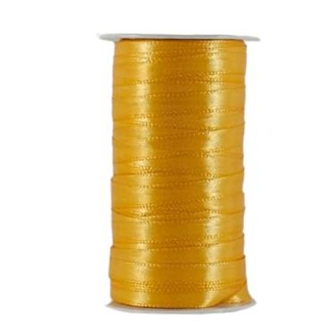 Imagem de TRADER, Fita De Cetim Trader 07mm N°1 Com 100 Metros, COR 017 AMARELO OURO