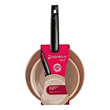 Imagem de Kit 2 Frigideira Antiaderente Não Gruda Panelux Magnific Cereja 20 e 1