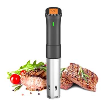 Imagem de Fogão Sous -Vide, Inkbird WiFi Sous Vide Culinary Precision Cooker | Circulador de imersão 1000W com receitas, temporizador | Ultra-quieto: Máquina Sous Vide ISV-200W