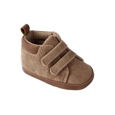 Imagem de Carter's Tênis para bebês e bebês para meninos, veludo cotelê de bordo, 0-3 Months Infant